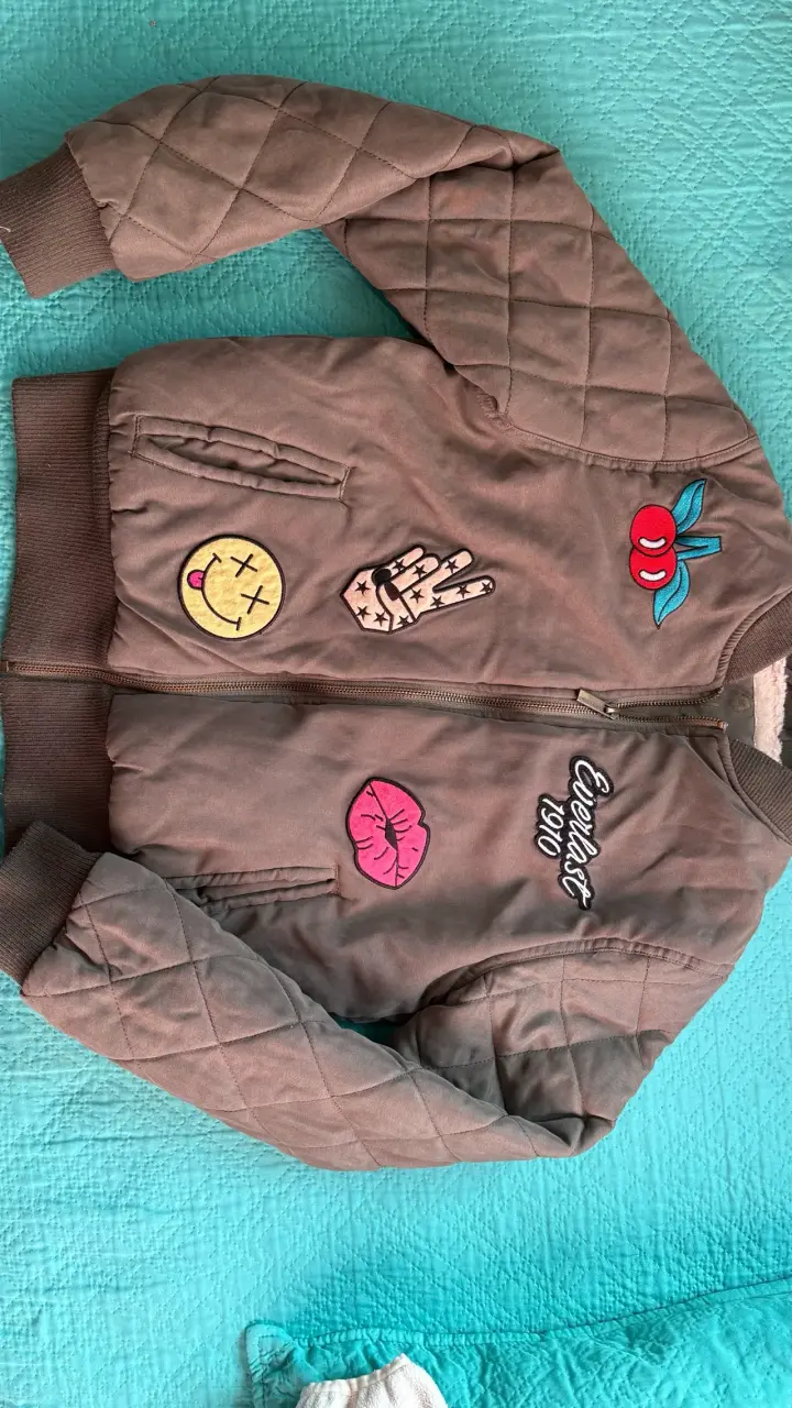 Chaqueta verde con parches - 2