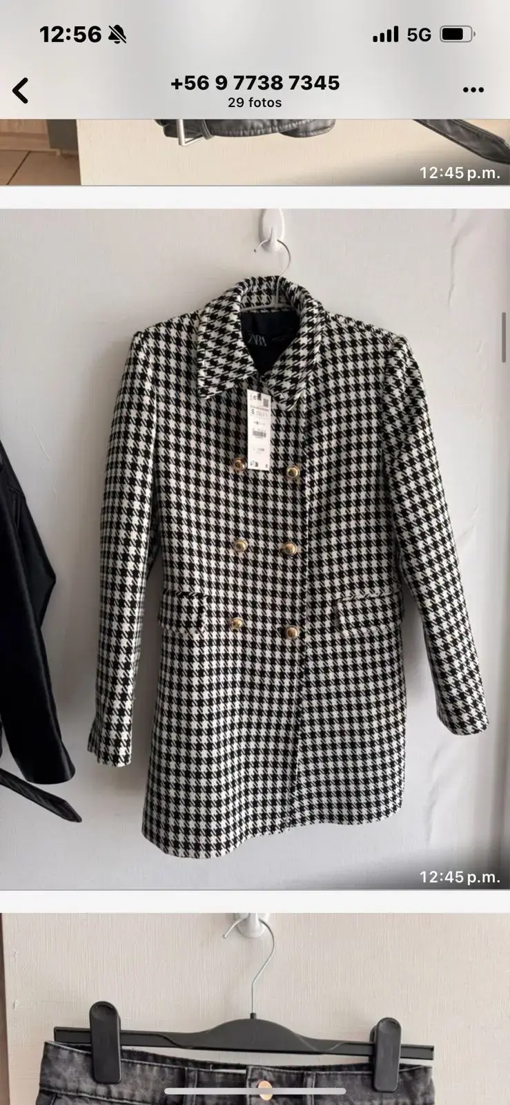 Chaqueta negra Zara con cierre - 5