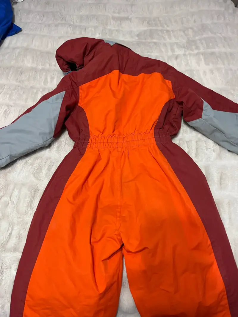 Traje de ski unisex naranja - 5