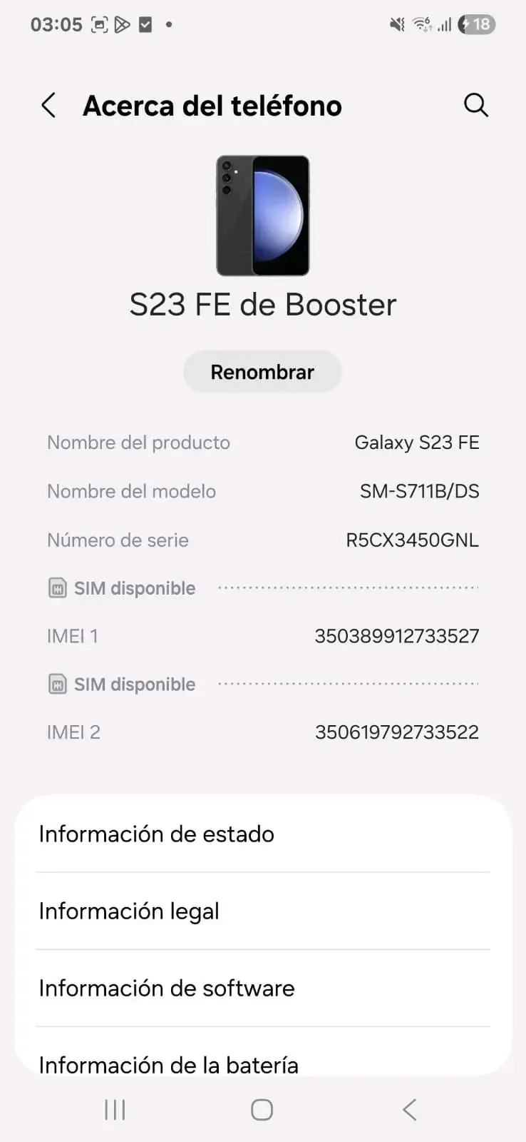 Samsung S23 FE 5G 128GB • ¡ Alta Gama! Como Nuevo/ - 6
