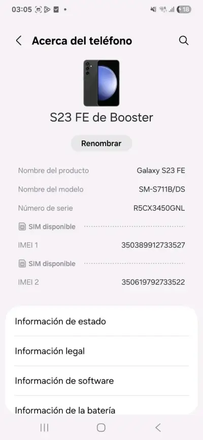 Samsung S23 FE 5G 128GB • ¡ Alta Gama! Como Nuevo/ - miniatura 6