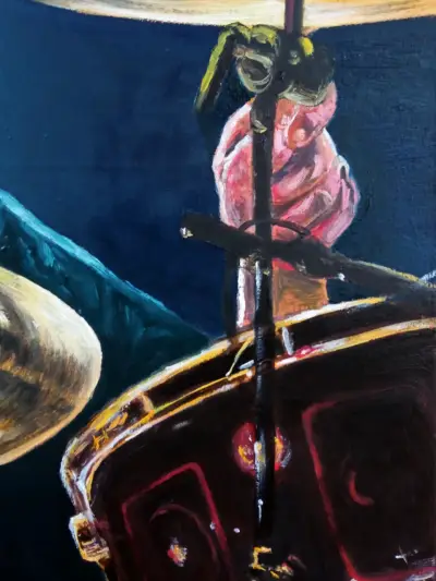 Pintura Neil Peart ( Rush) - miniatura 4