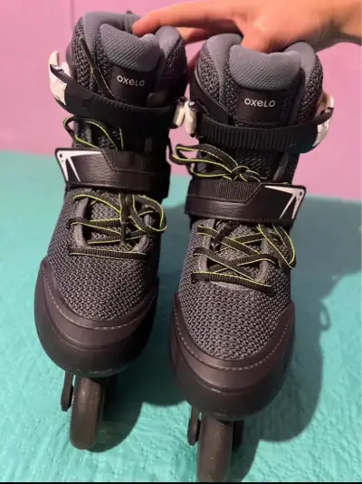 Patines en línea Oxelo negros - miniatura 1