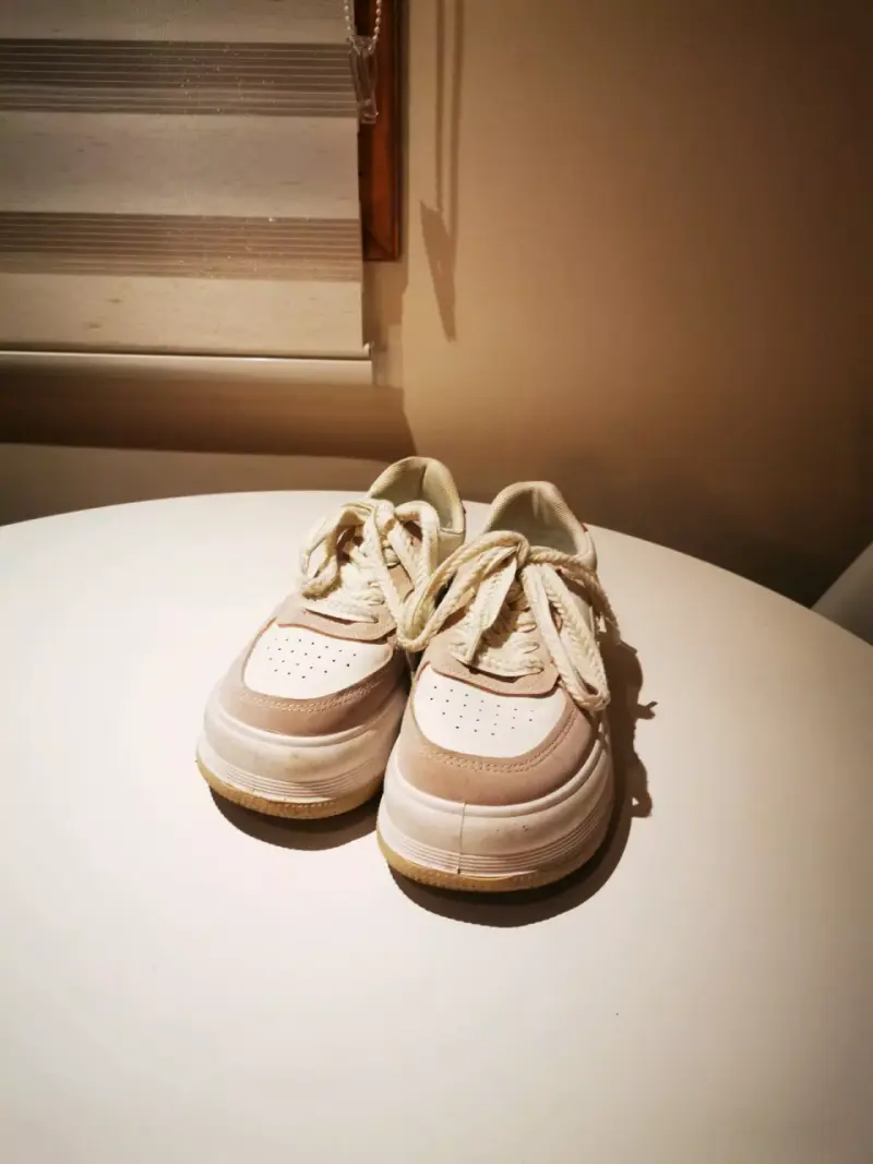 Zapatillas de cuero beige - 3
