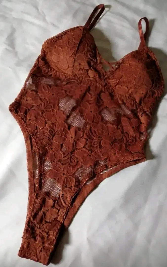 Conjunto de lencería lila - 4