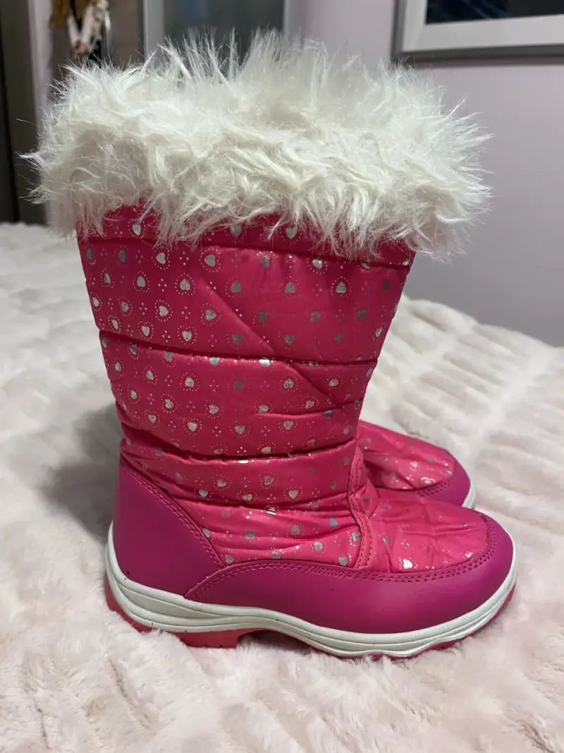Botas de nieve rosadas para niña - 2