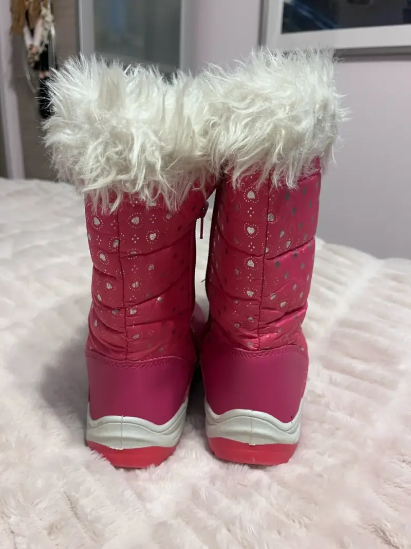 Botas de nieve rosadas para niña - 3