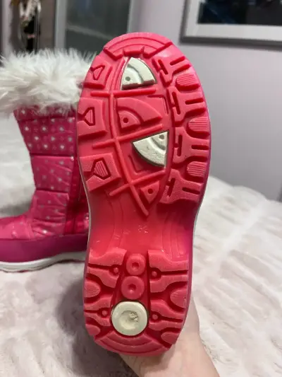 Botas de nieve rosadas para niña - miniatura 5