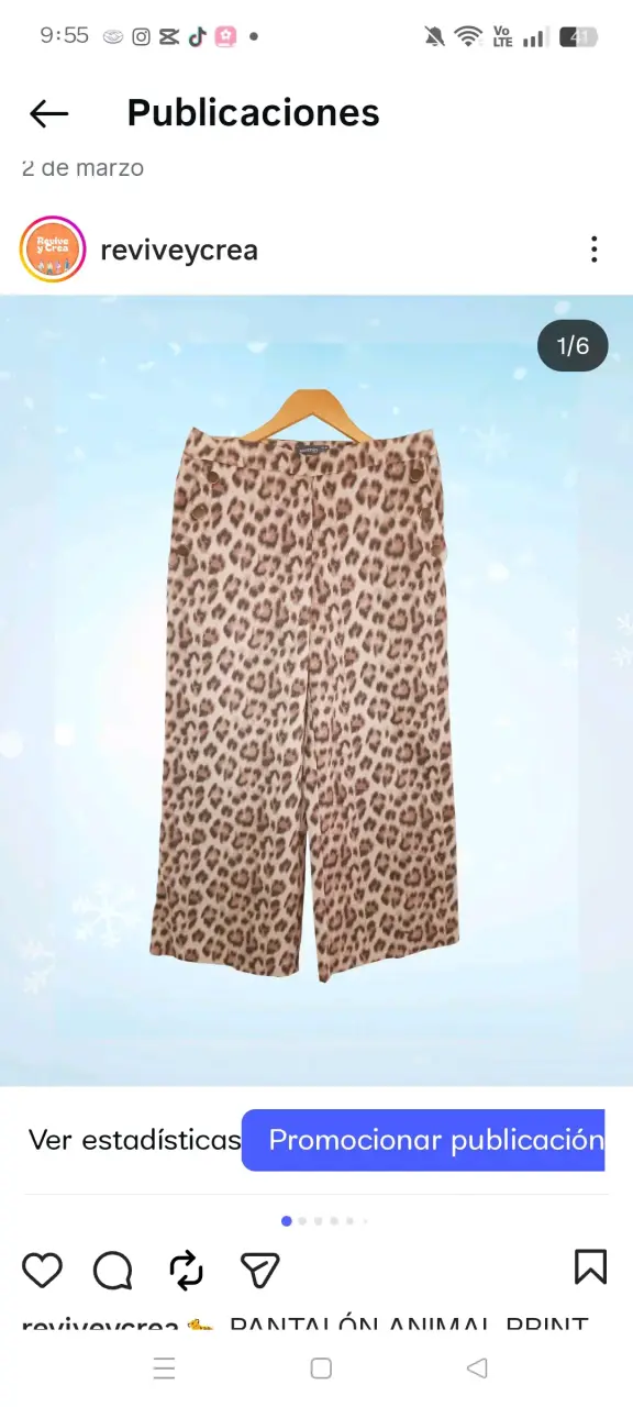 Pantalones animal print mujer - 4