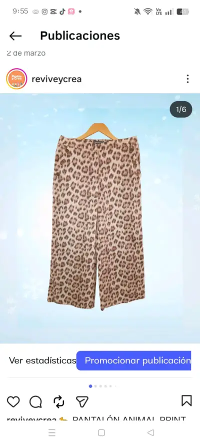 Pantalones animal print mujer - miniatura 4