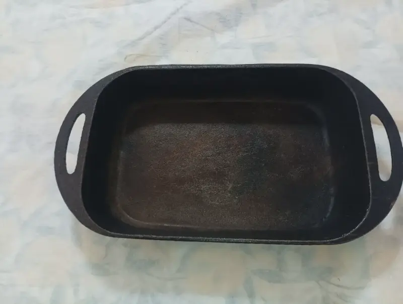 Cacerola / Sartén rectangular de hierro fundido - 1
