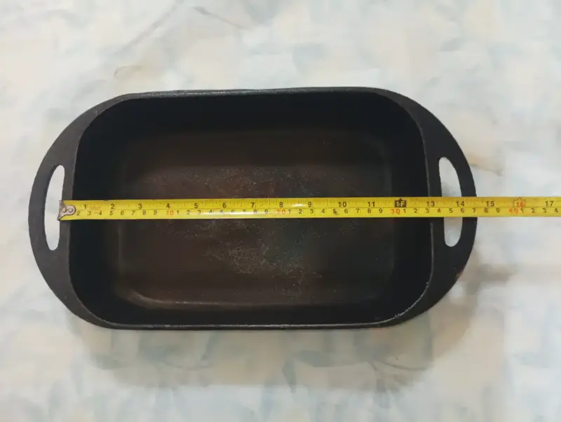 Cacerola / Sartén rectangular de hierro fundido - 2