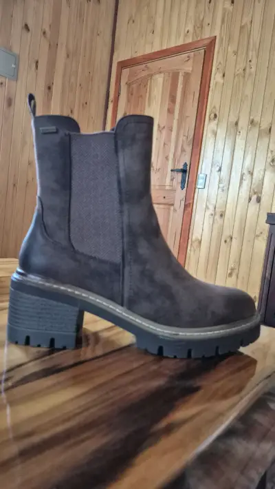 Botines Azaleia marrones con tacón - miniatura 1