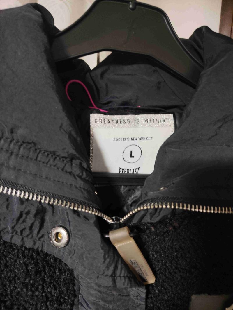 Chaqueta negra con capucha Everlast - 2