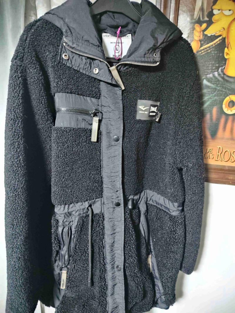 Chaqueta negra con capucha Everlast - 3