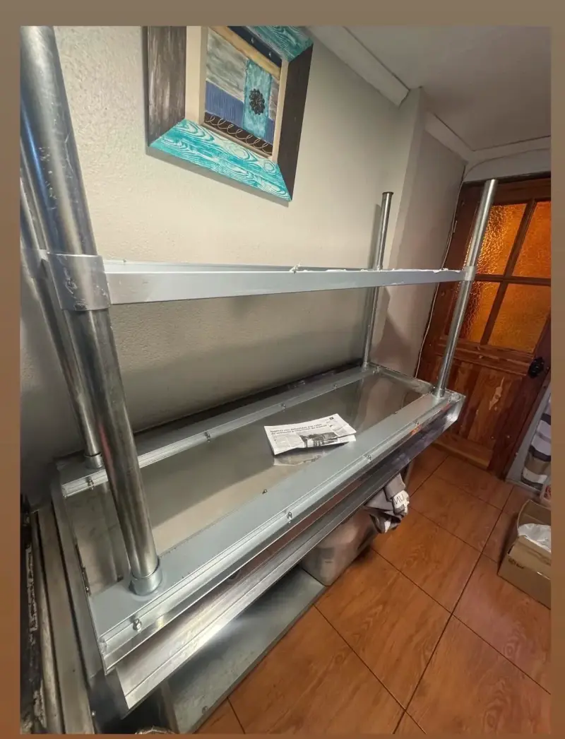 2 Mesones de acero inoxidable