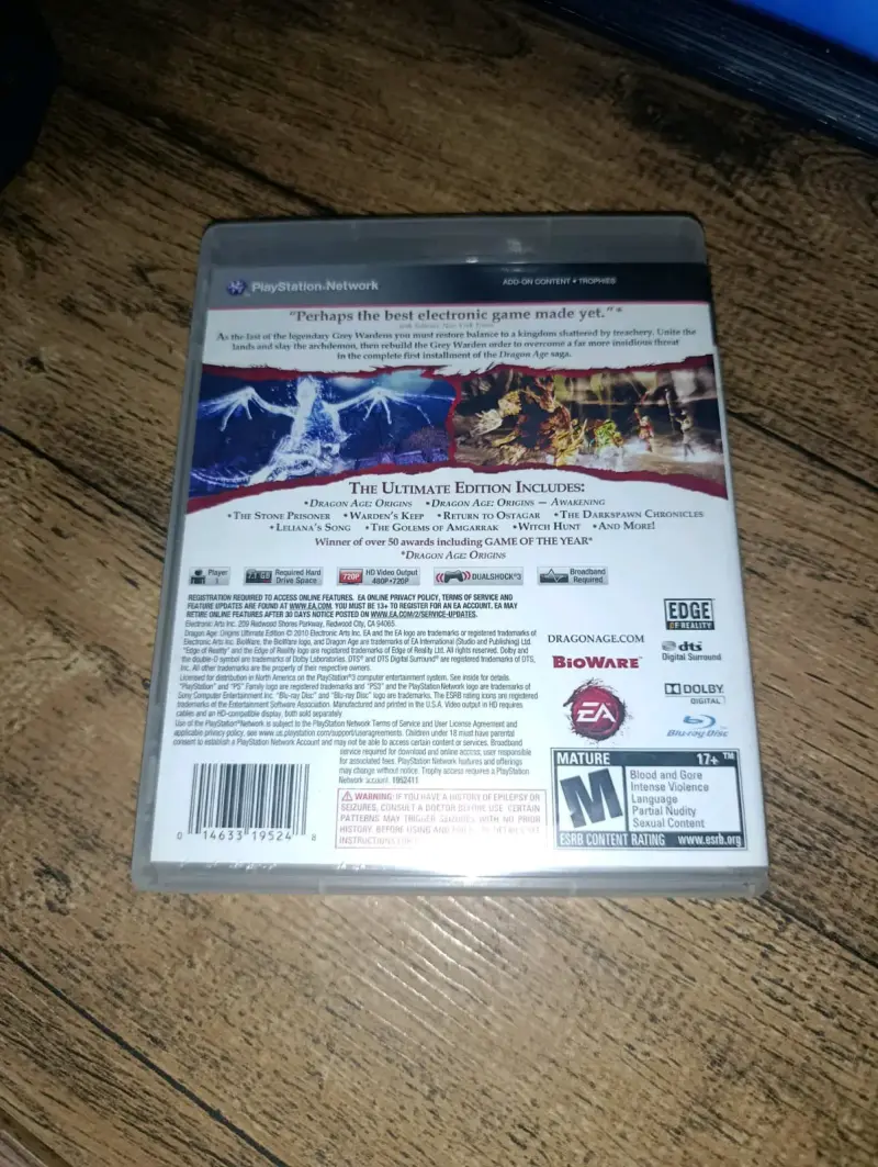 Dragon Age: Origins Ultimate edition PS3 Usado - 2