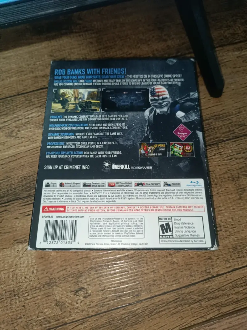Payday 2 Usado PS3 - 2