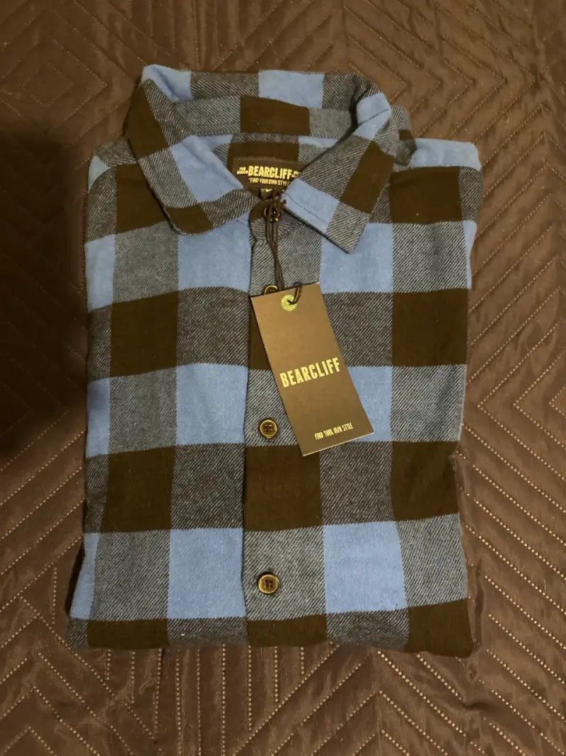 Camisa de cuadros azul Bearcliff - 1