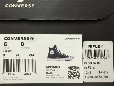Zapatillas converse negras con caña - miniatura 3