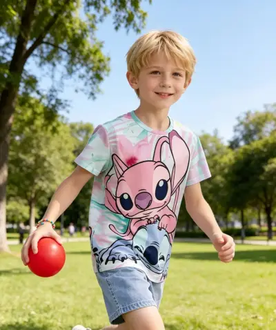 Polera infantil con estampado Disney talla 10 a 12 - miniatura 3