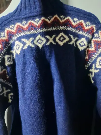 Suéter  Polo Ralph Lauten azul con diseño de esquí - miniatura 2