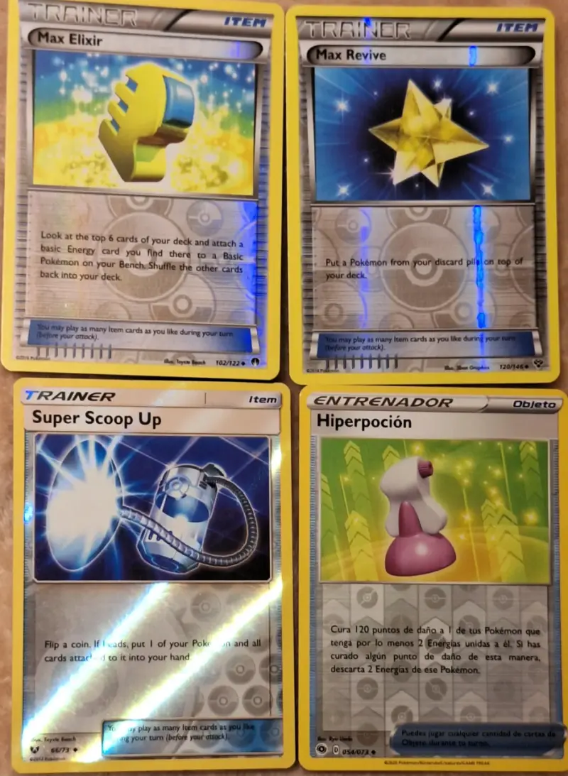 Cartas de Pokémon entrenador - 1
