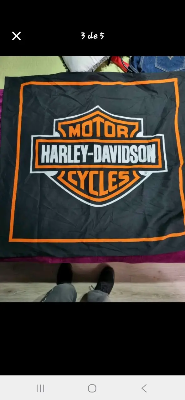 Cubre plumón Harley-Davidson negro - 3
