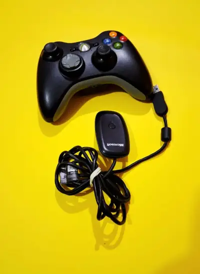Control inalámbrico Xbox 360 con adaptador ORIGINA - miniatura 1