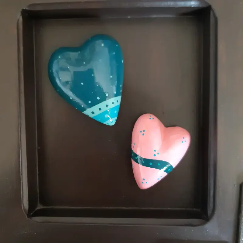 Cuadro decorativo con corazones - 3