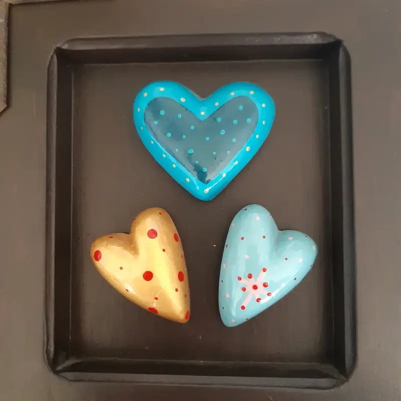 Cuadro decorativo con corazones - 5