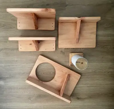 Set de estanterías de madera para gatos - miniatura 3