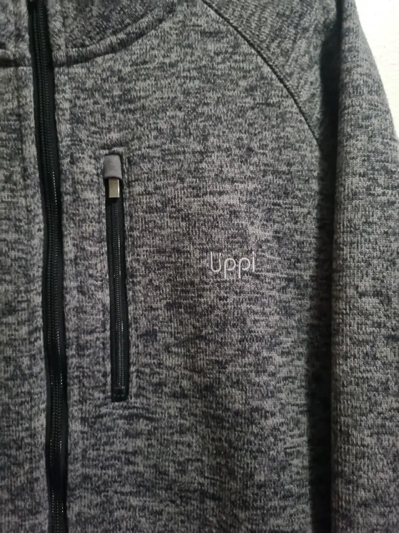 Chaqueta polar gris con cierre - 2