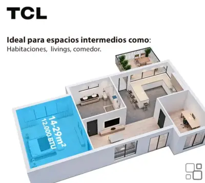 Aire acondicionado portátil TCL 12000 BTU - miniatura 2