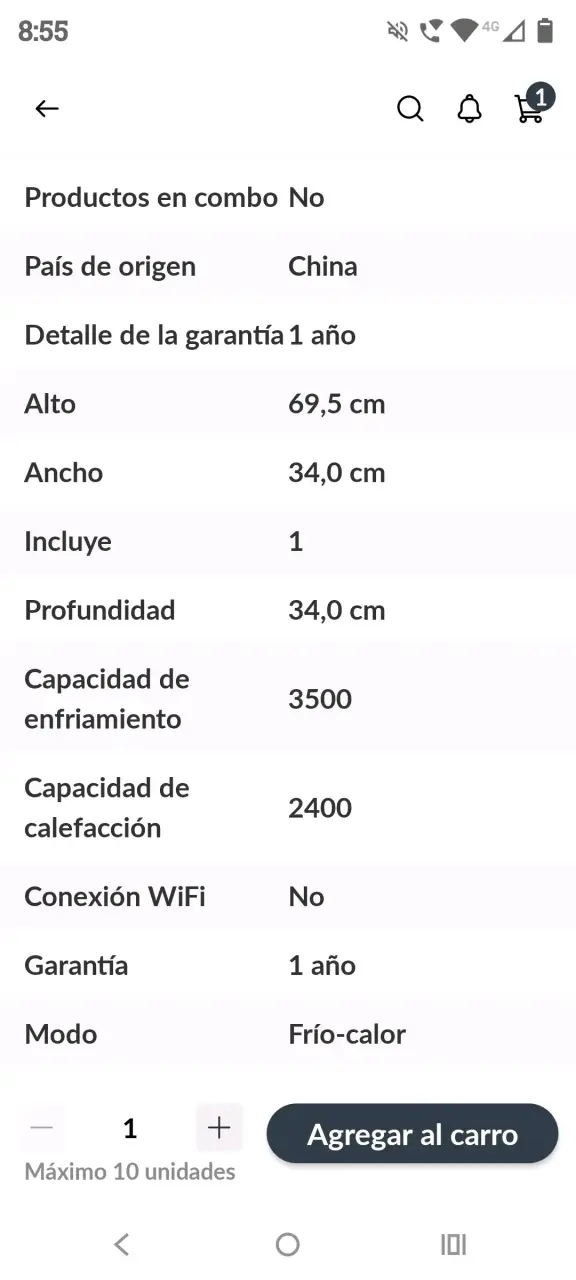 Aire acondicionado portátil TCL 12000 BTU - 6