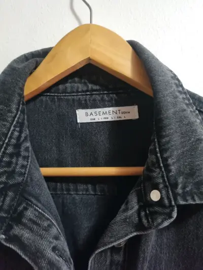 Chaqueta jeans negra Basement - miniatura 2