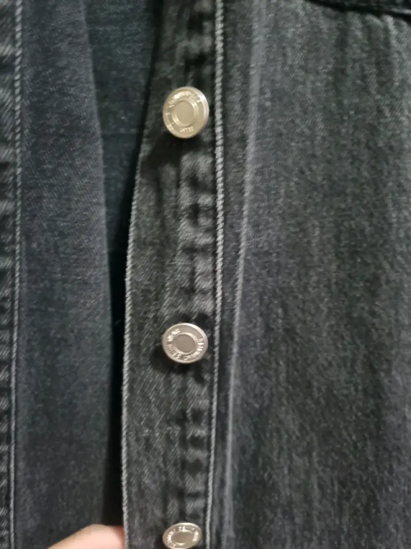 Chaqueta jeans negra Basement - 3