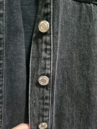 Chaqueta jeans negra Basement - miniatura 3