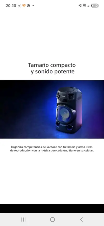 Minicomponente MHC-V13 SONY NUEVO EN EMPAQUE ORIGI - miniatura 1