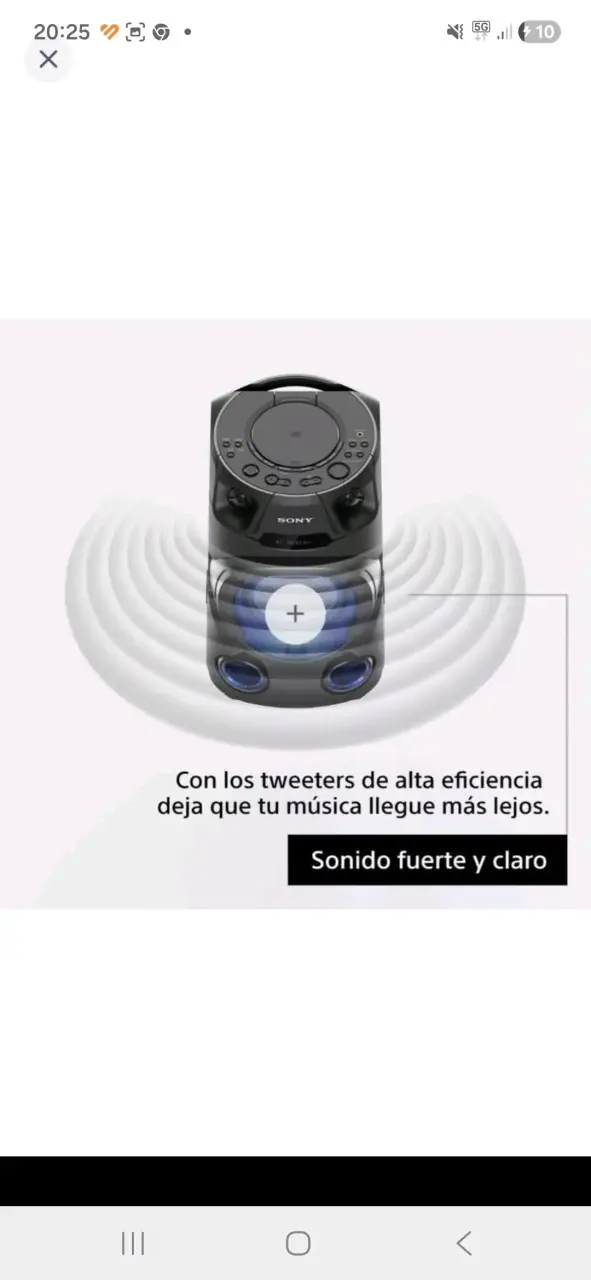 Minicomponente MHC-V13 SONY NUEVO EN EMPAQUE ORIGI - 4