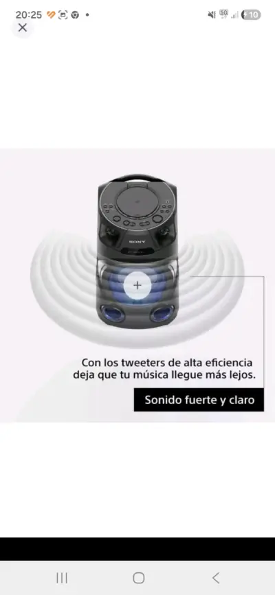 Minicomponente MHC-V13 SONY NUEVO EN EMPAQUE ORIGI - miniatura 4