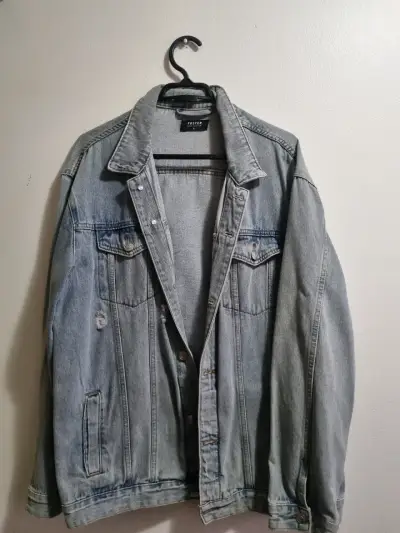 Chaqueta de mezclilla azul - miniatura 1