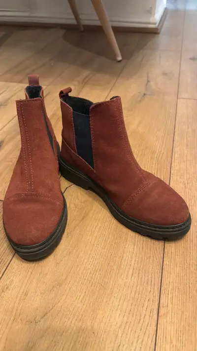 Botines de cuero marrón - miniatura 1