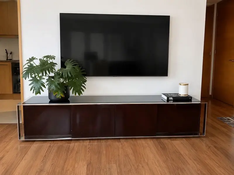 Mueble de TV moderno negro - 1