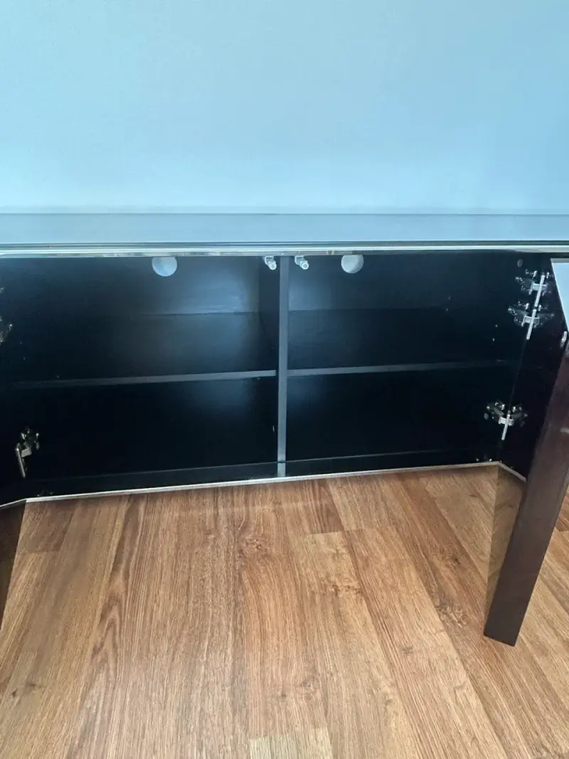 Mueble de TV moderno negro - 4