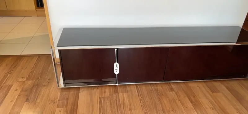 Mueble de TV moderno negro - 6