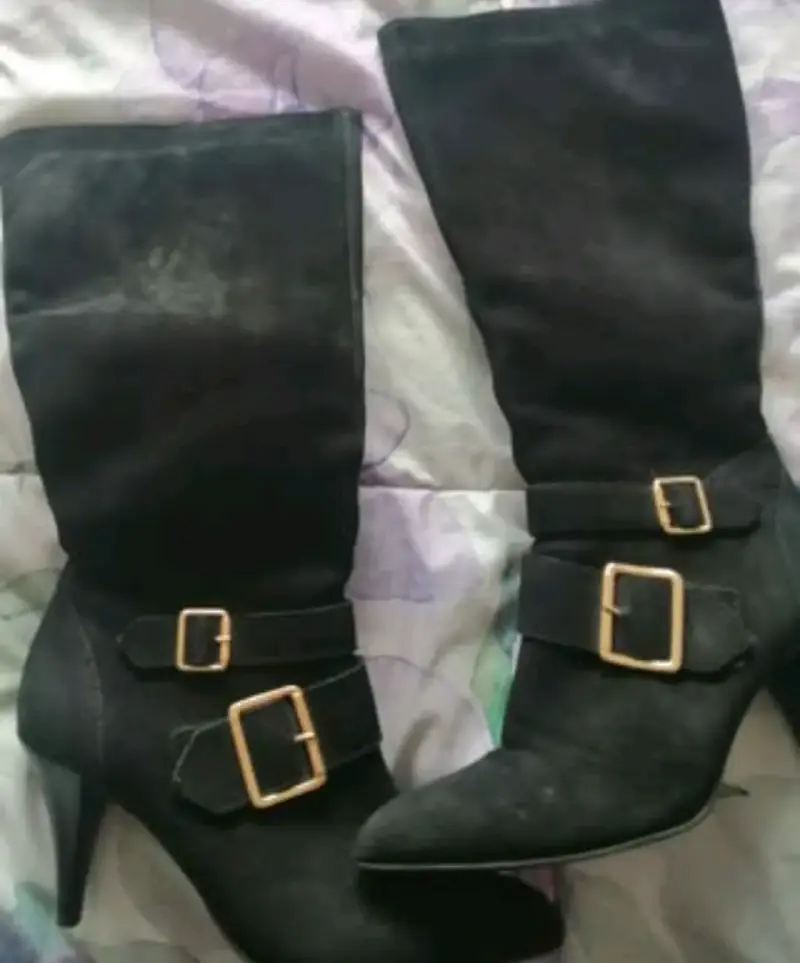 Botines negros de taco alto - 2