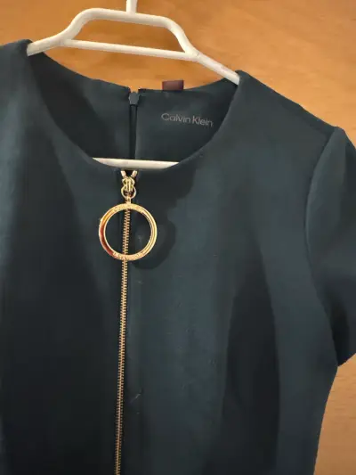 Vestido Calvin Klein verde petróleo - miniatura 1