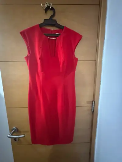Vestido rojo Calvin Klein - miniatura 2