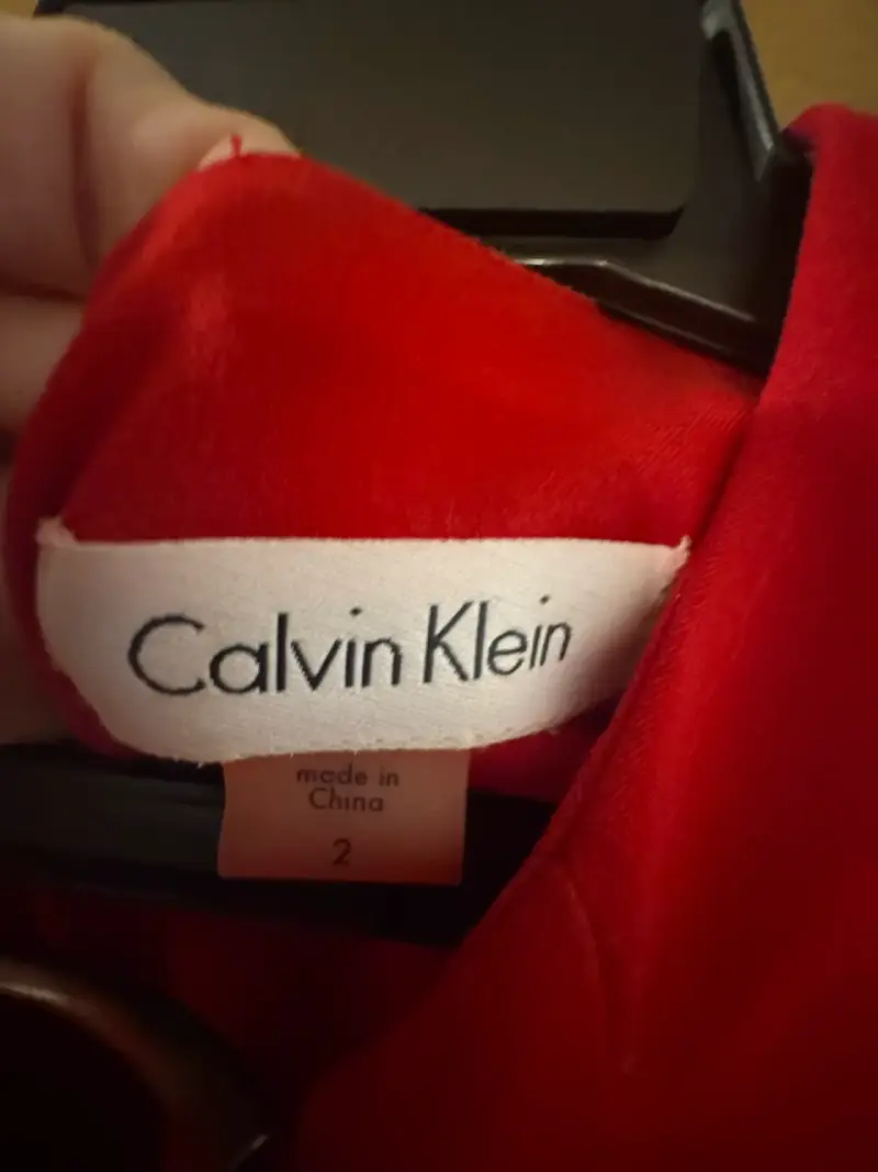 Vestido rojo Calvin Klein - 3